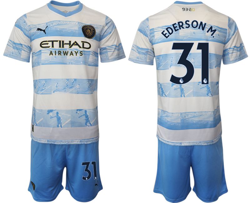 Men 2022-2023 Club Manchester City blue #31 Soccer Jersey